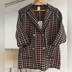 Joie Super Soft and Stretchy Houndstooth Blazer